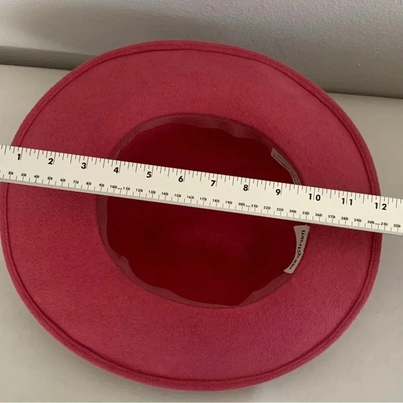 VTG Nordstrom Pink Hat 100% Rabbit Hair Made In England Fedora Derby Brooch Pin - Picture 13 of 15